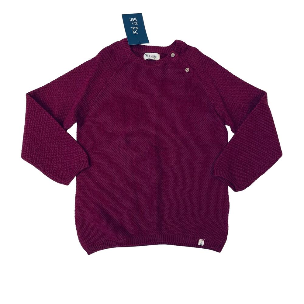 NWT New Me & Henry Kids Burgundy boys Sweater size 12